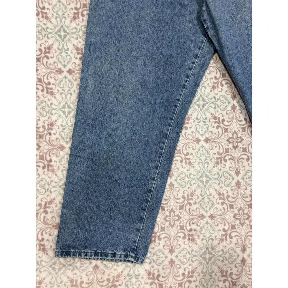 Wrangler Carpenter Jeans Mens 40x30 Blue Denim Workwear Loose Fit 94OROAS